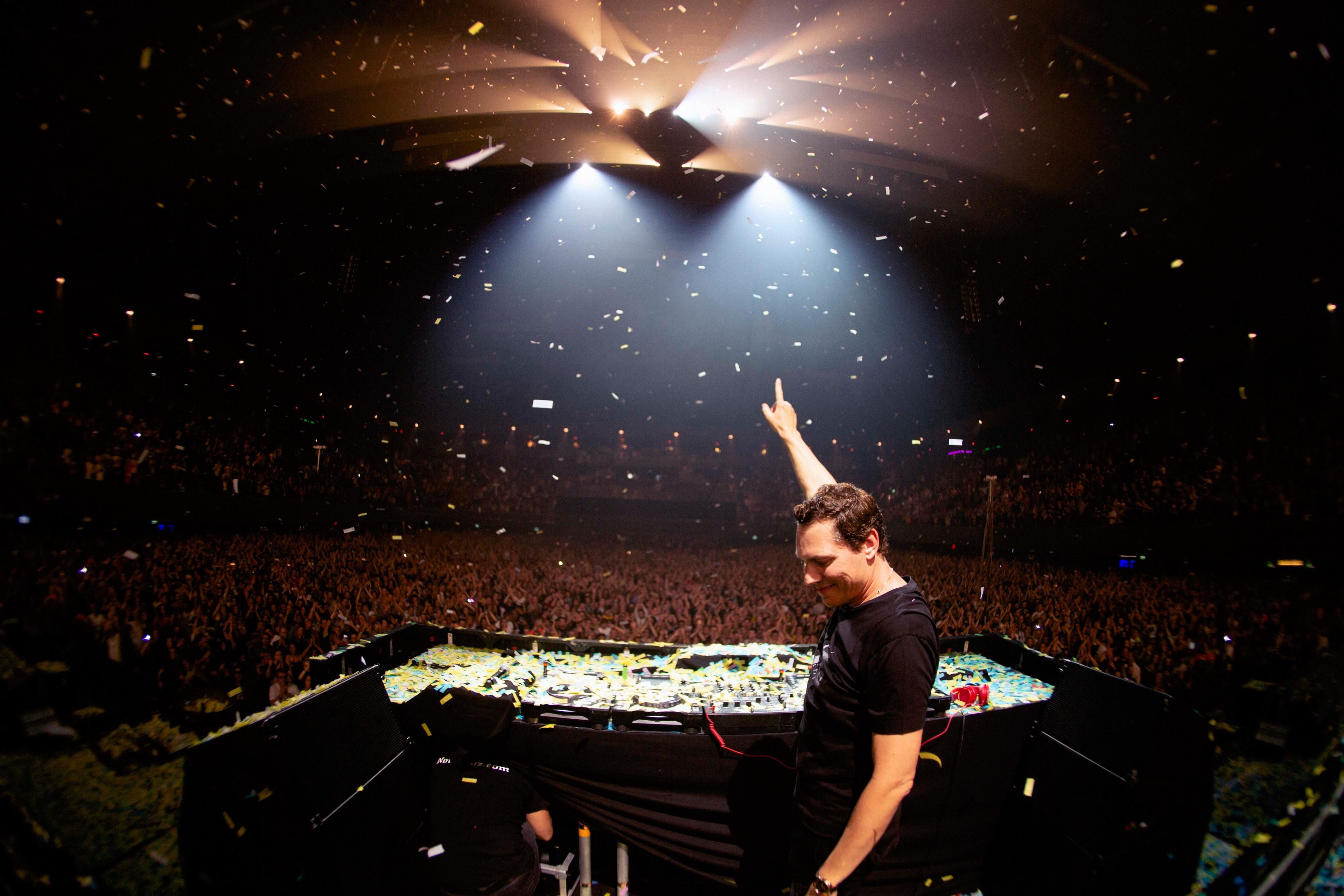 Tiesto performing