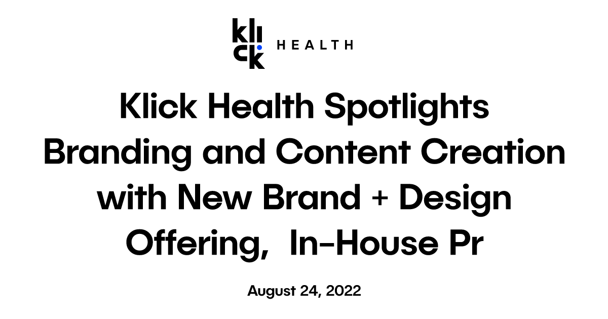 Klick Health (@klickhealth) / X